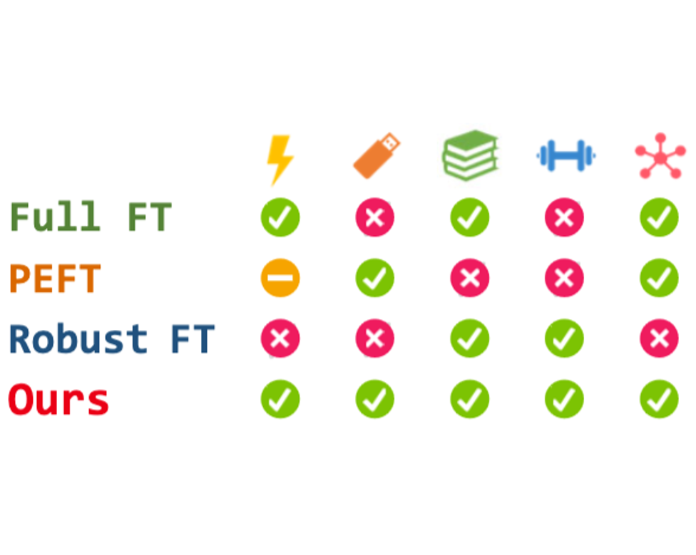 Efficient and Versatile Robust Fine-Tuning